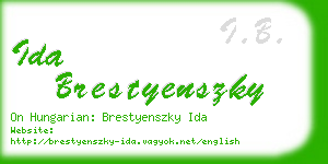 ida brestyenszky business card